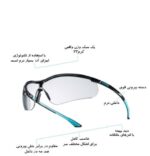 عینک ایمنی یووکس مدل sportstyle AR 9193838