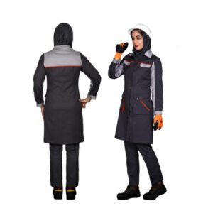 لباس کار زنانه طرح بوفالو مهندسی طوسی
