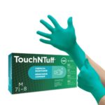 دستکش نیتریل انسل مدل Touch n tuff 92-600|بسته 100 عددی