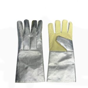 دستکش مقاوم در برابر آتش آلومینیومی کف کولار درجه یک