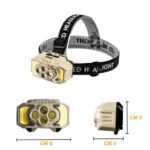 چراغ پیشانی HX-815 COB+4 led