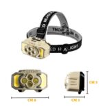 چراغ پیشانی HX-815 COB+4 led
