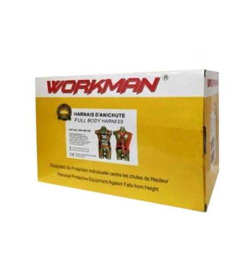 کمربند ایمنی فول بادی ورکمن WORKMAN اصل+ لنیارد دو شاخ